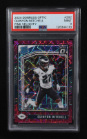 Quinyon Mitchell 2024 Donruss Optic Pink Velocity RR #282 RC #59/80 (PSA 9) at PristineAuction.com