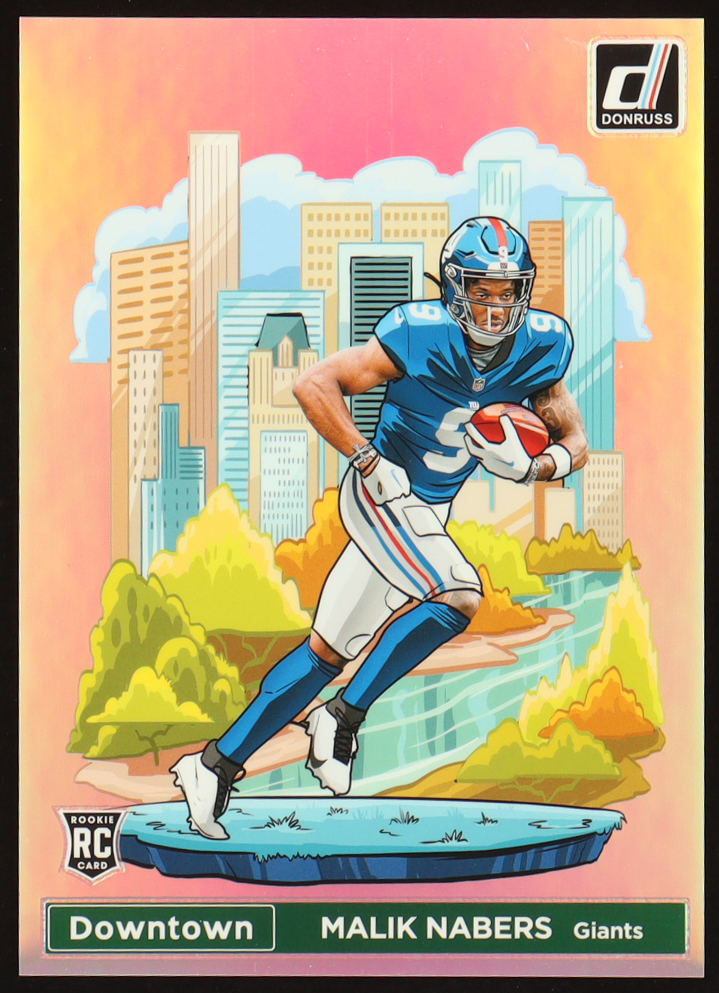 Malik Nabers 2024 Donruss Downtown! Oversize #18 RC at PristineAuction.com Malik Nabers 2024 Donruss Downtown! Oversize #18 RC at PristineAuction.com