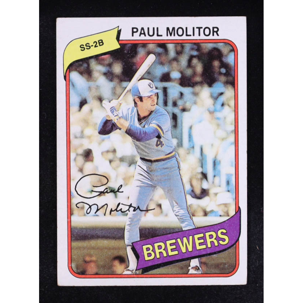 Paul Molitor 1980 Topps #406 at PristineAuction.com