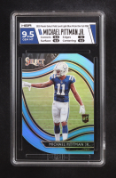 Michael Pittman Jr. 2020 Select Prizm Light Blue Die Cut #362 RC (HGA 9.5) at PristineAuction.com