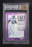 Darius Leonard 2018 Panini Contenders Optic Purple #198 Autograph RC #77/99 (BGS 9 | Autograph Graded BGS 10) at PristineAuction.com