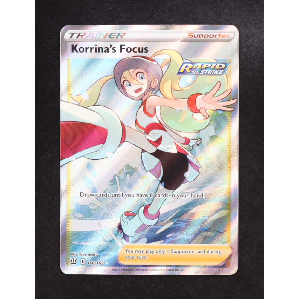 Korrina’s Focus 2021 Pokemon Battle Styles #160 Holo at PristineAuction.com