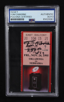 Tom Osborne Signed 1995 Oklahoma vs. Nebraska Ticket Inscribed "250th Win" (PSA) at PristineAuction.com