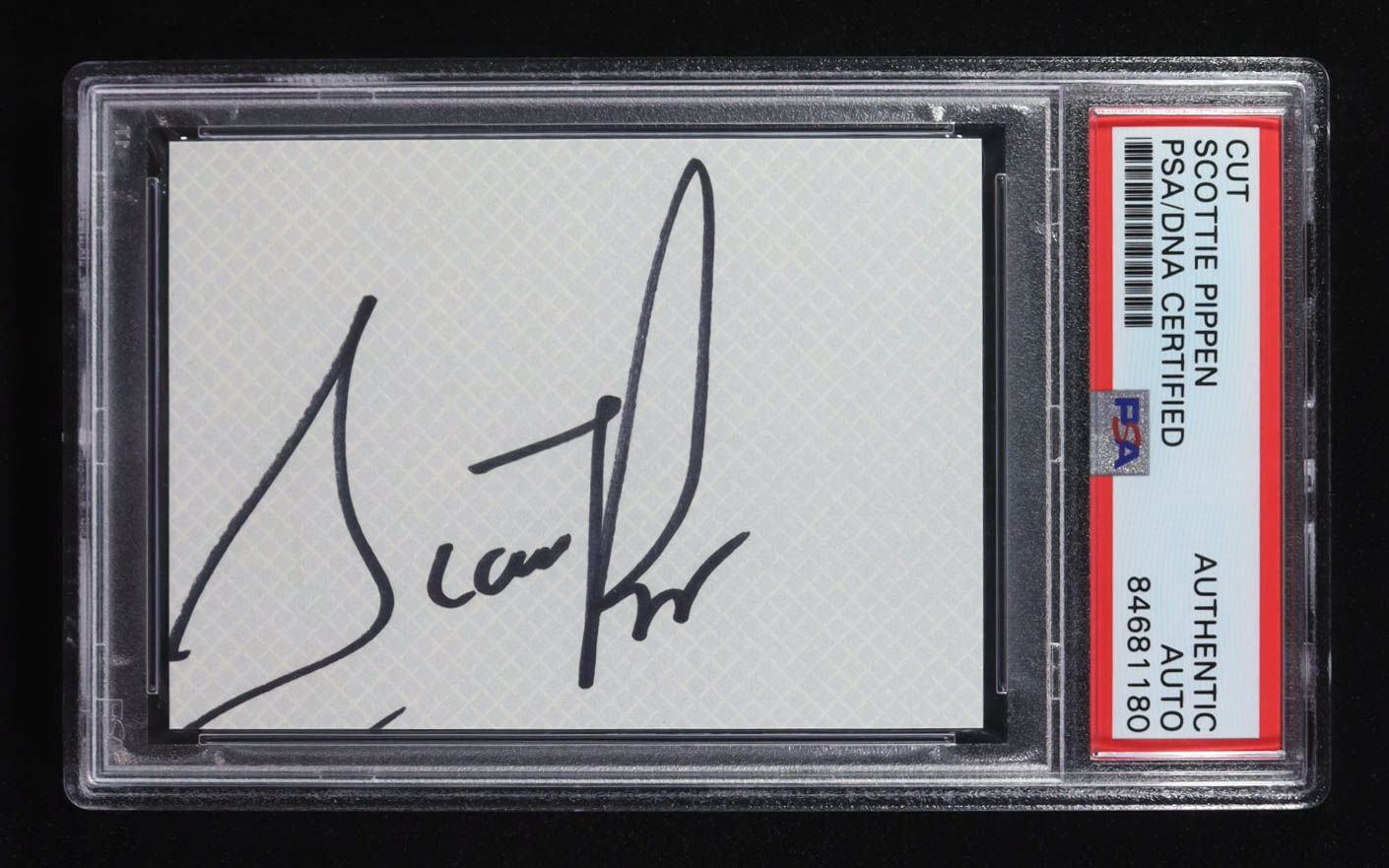 Scottie Pippen Signed Cut (PSA) at PristineAuction.com Scottie Pippen Signed Cut (PSA) at PristineAuction.com