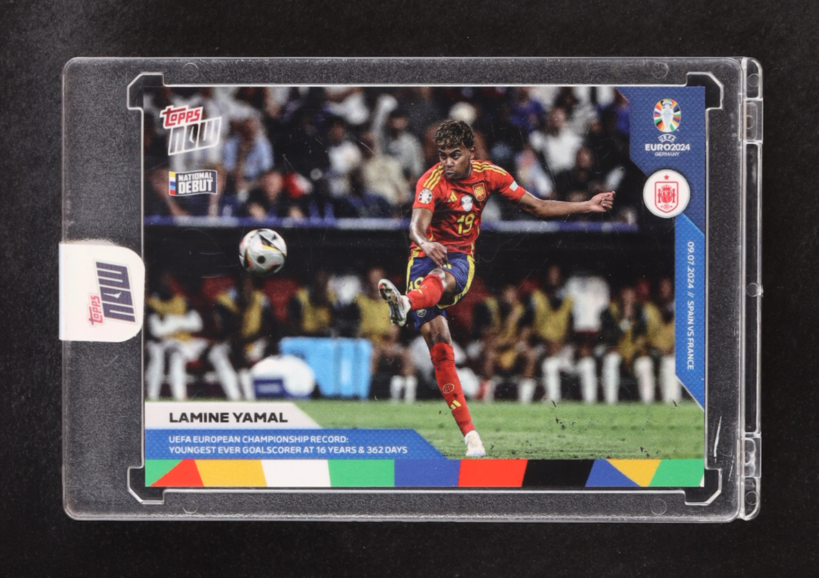 Lamine Yamal 2024 Topps Now UEFA Euro #54 RC at PristineAuction.com Lamine Yamal 2024 Topps Now UEFA Euro #54 RC at PristineAuction.com