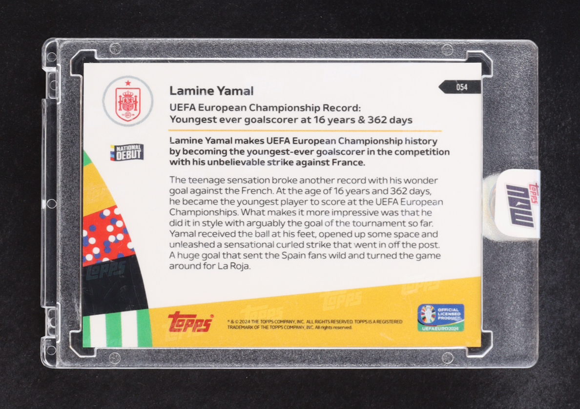 Lamine Yamal 2024 Topps Now UEFA Euro #54 RC at PristineAuction.com Lamine Yamal 2024 Topps Now UEFA Euro #54 RC at PristineAuction.com