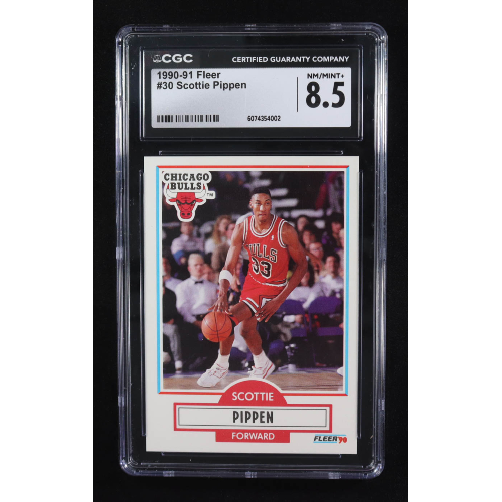 Scottie Pippen 1990-91 Fleer #30 (CGC 8.5) at PristineAuction.com