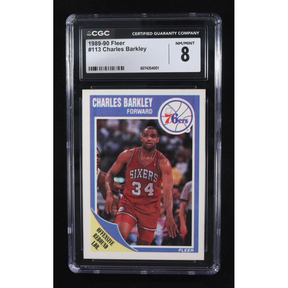 Charles Barkley 1989-90 Fleer #113 (CGC 8) at PristineAuction.com