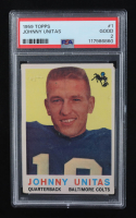 Johnny Unitas 1959 Topps #1 (PSA 2) at PristineAuction.com