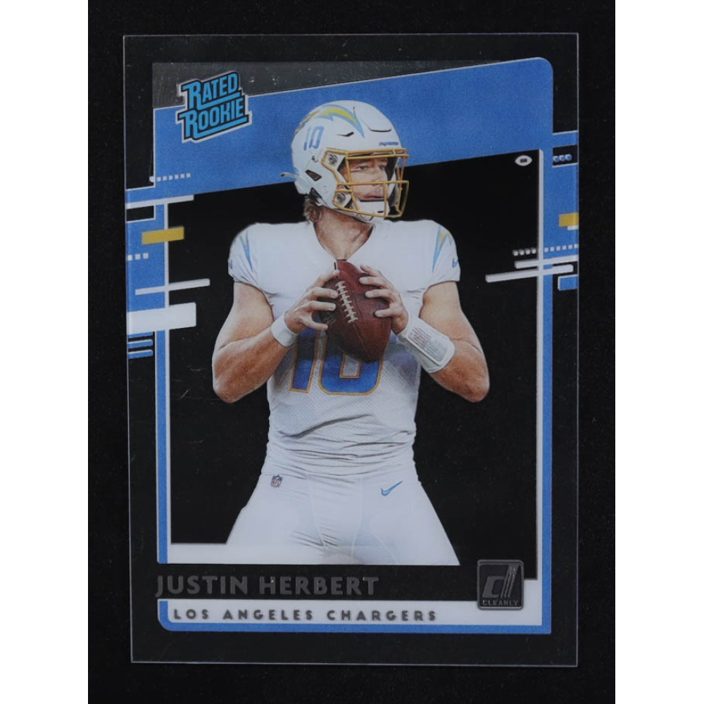 Justin Herbert 2020 Panini Chronicles Clearly Donruss Rated Rookie #RRJH RC at PristineAuction.com