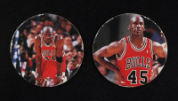 Michael Jordan 1995 Upper Deck Pog Milk Caps #25 & #36 at PristineAuction.com