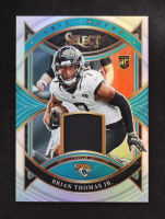 Brian Thomas Jr. 2024 Select Rookie Swatches Prizm Silver #25 RC #108/125 at PristineAuction.com