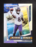 Lamar Jackson 2021 Panini Rookies & Stars Airborne Silver #9 at PristineAuction.com