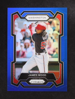 James Wood 2024 Panini Prizm Blue #129 RC #17/199 at PristineAuction.com