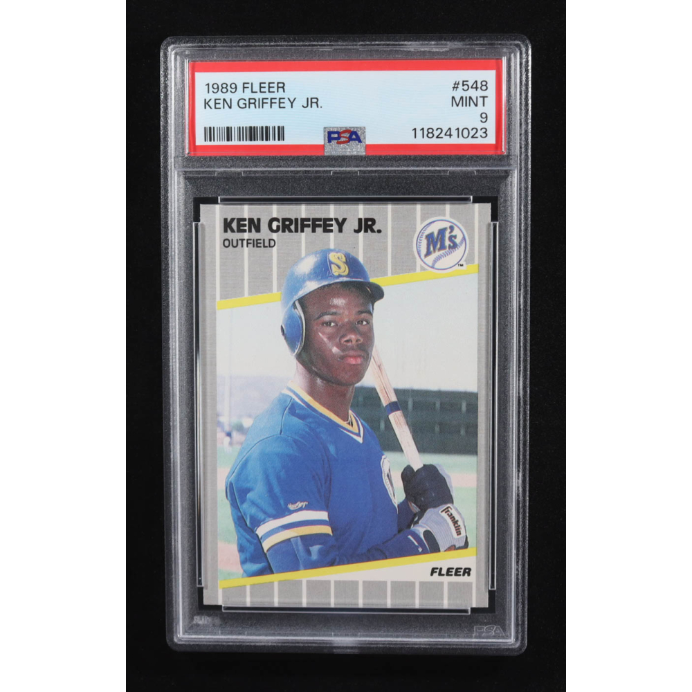 Ken Griffey Jr. 1989 Fleer #548 RC (PSA 9) at PristineAuction.com