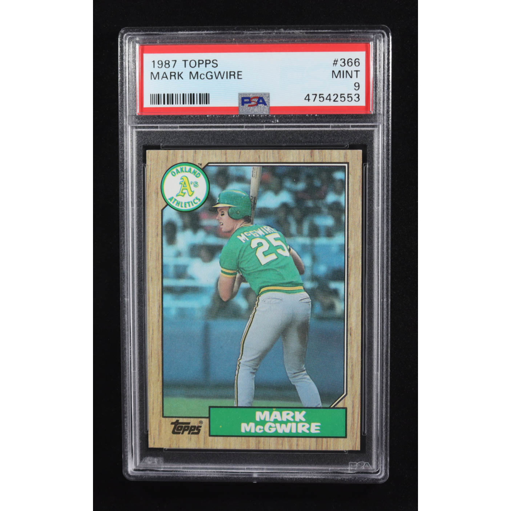 Mark McGwire 1987 Topps #366 (PSA 9) at PristineAuction.com