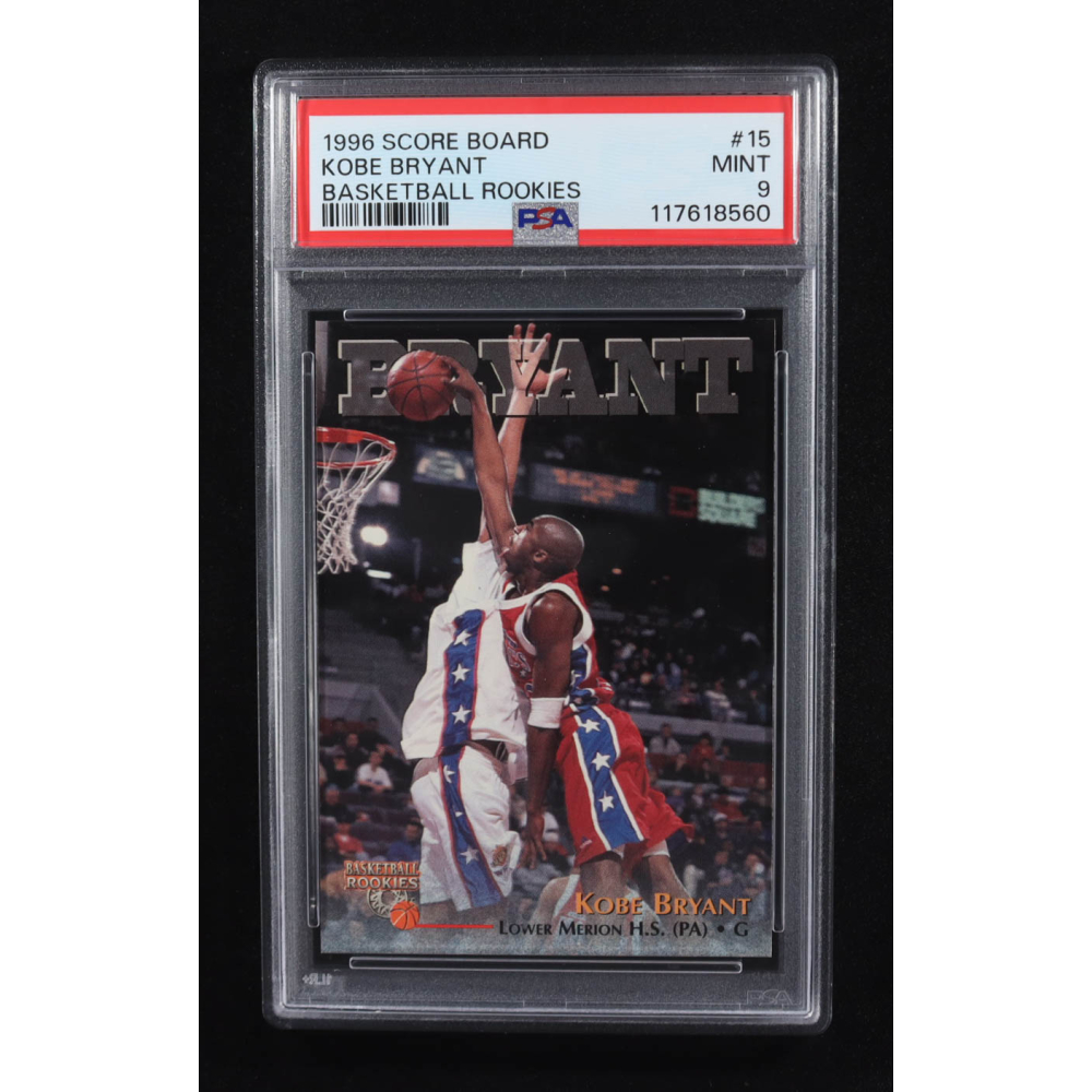 Kobe Bryant 1996 Score Board Rookies #15 RC (PSA 9) at PristineAuction.com