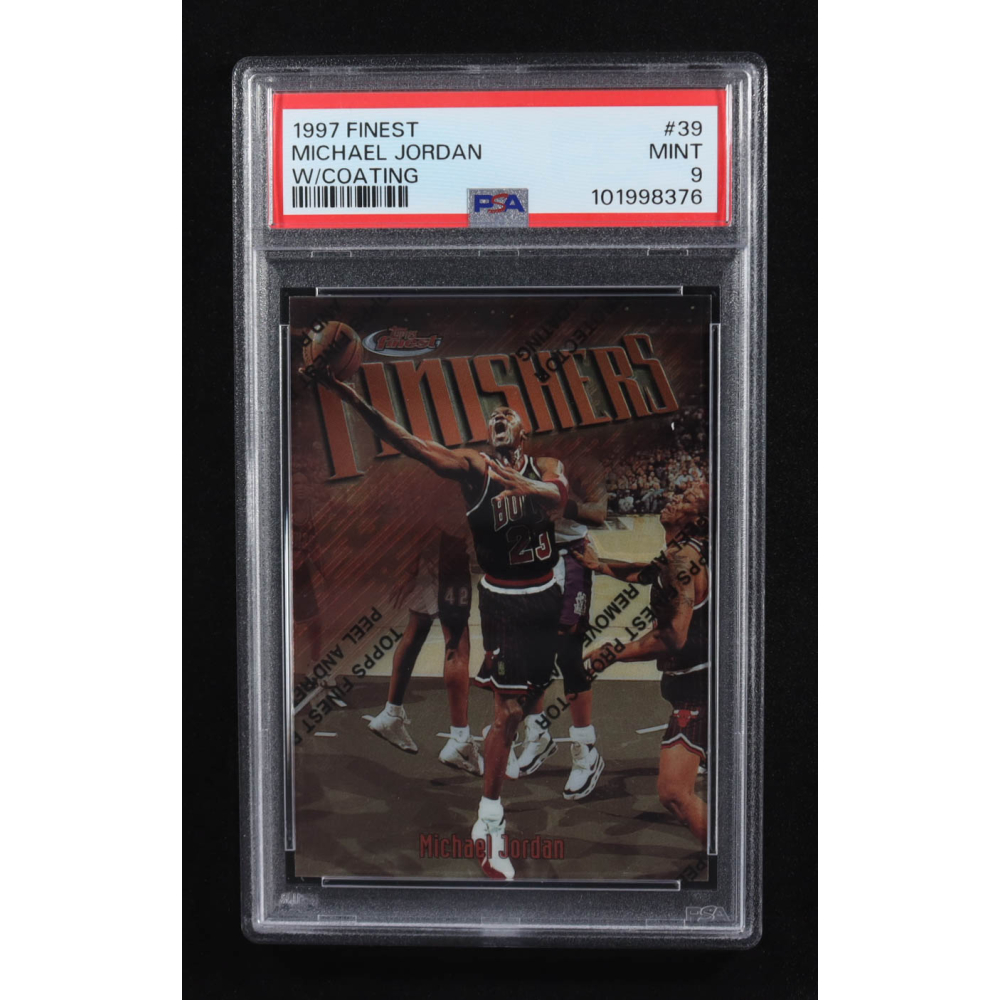 Michael Jordan 1997-98 Finest #39 B (PSA 9) at PristineAuction.com