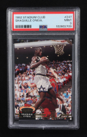 Shaquille O'Neal 1992-93 Stadium Club #247 RC (PSA 9) at PristineAuction.com