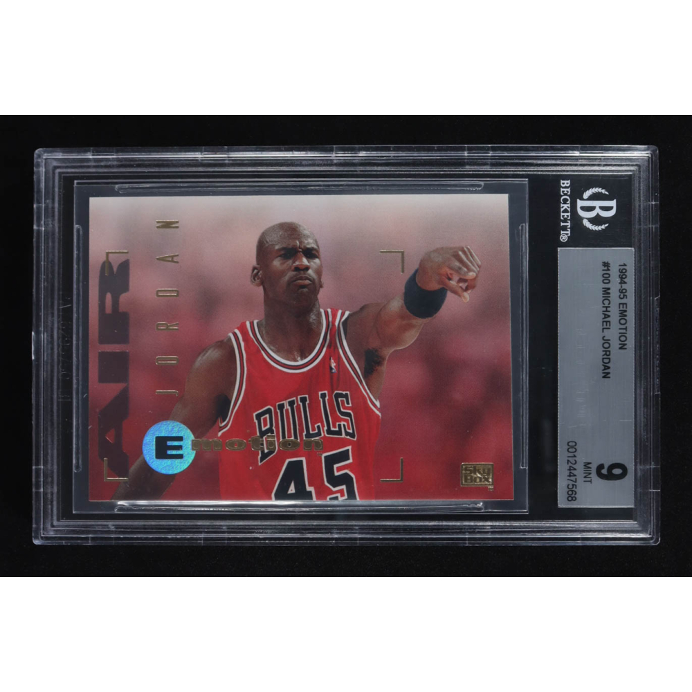 Michael Jordan 1994-95 Emotion #100 (BGS 9) at PristineAuction.com