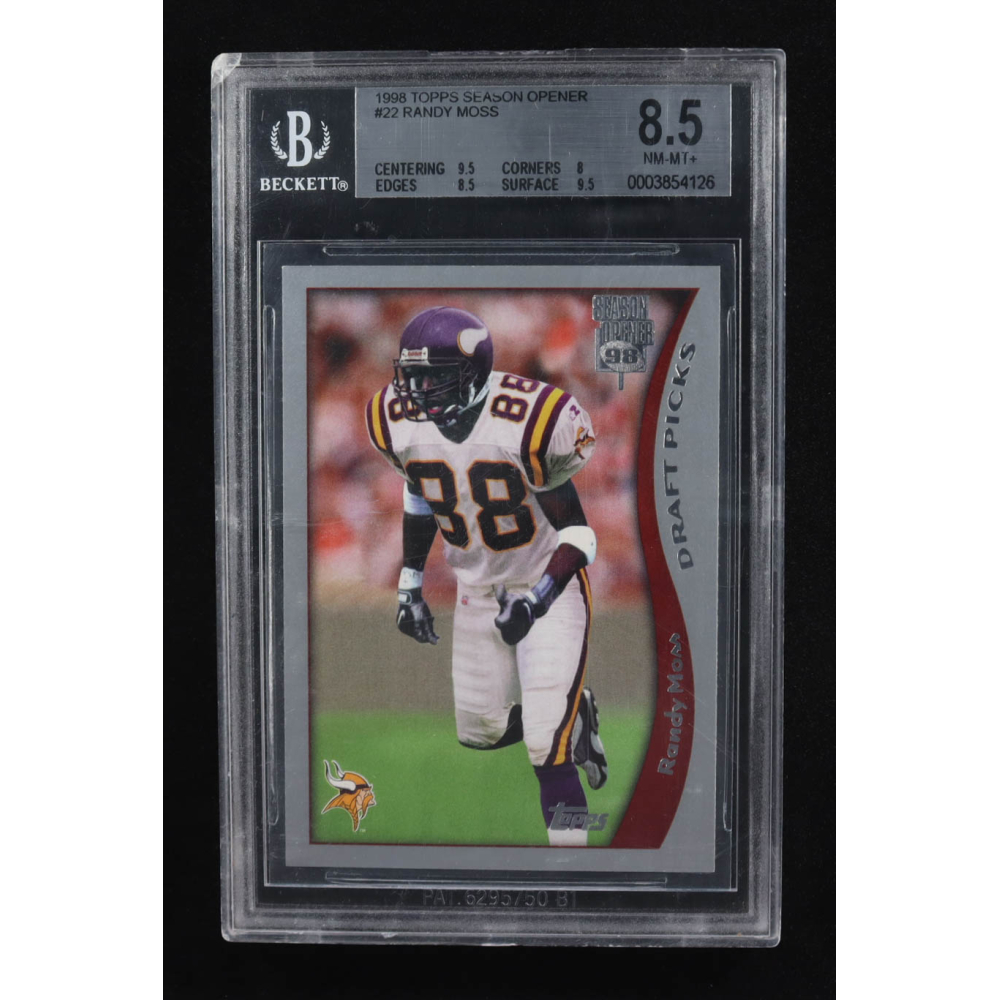 Randy Moss 1998 Topps Season Opener #22 RC (BGS 8.5) at PristineAuction.com