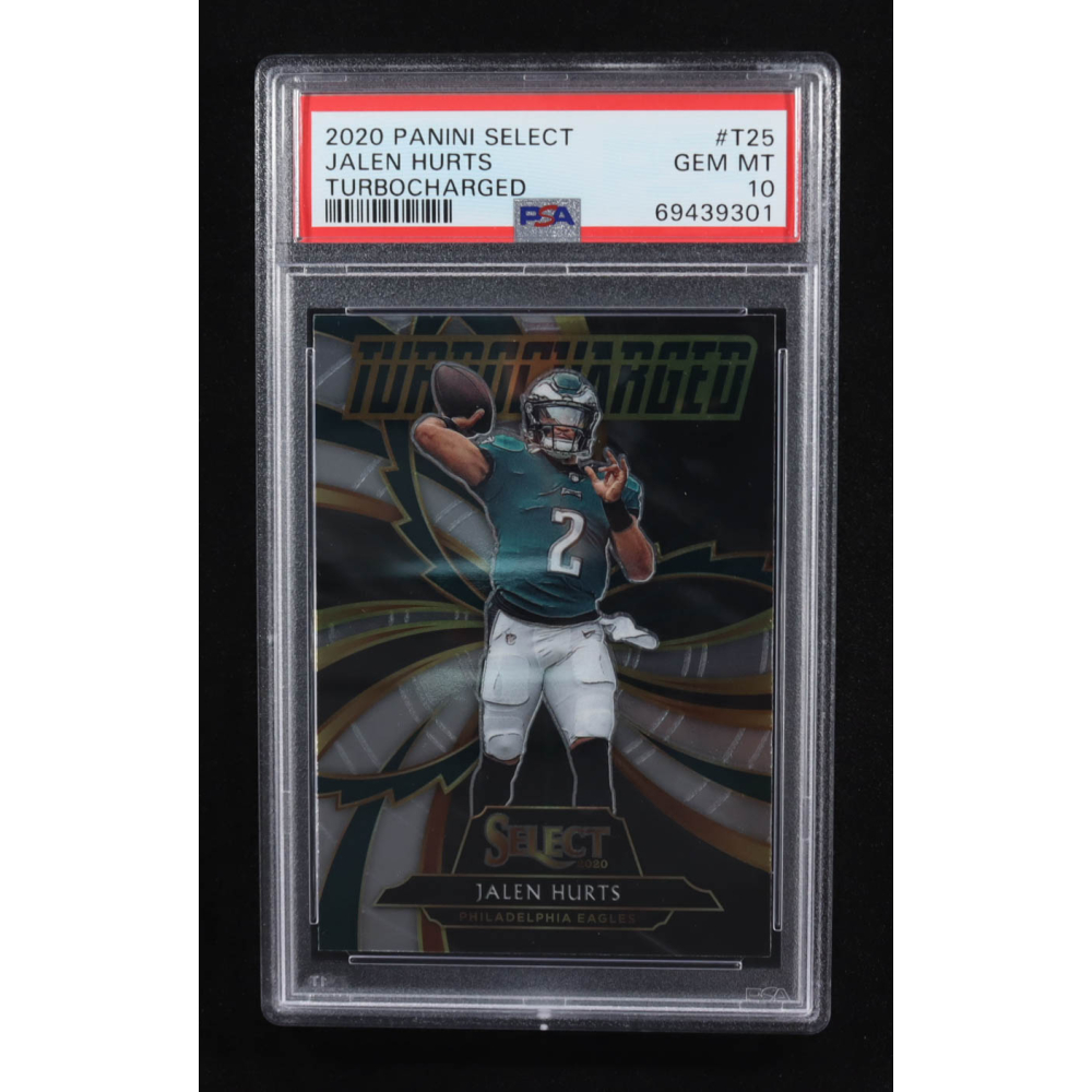 Jalen Hurts 2020 Panini Select Turbocharged #25 (PSA 10) at PristineAuction.com