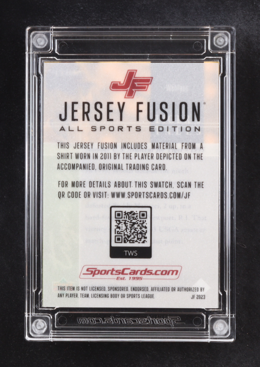 Tiger Woods 2023 Jersey Fusion Dual Game Used Swatch #TWS #24/99 at PristineAuction.com Tiger Woods 2023 Jersey Fusion Dual Game Used Swatch #TWS #24/99 at PristineAuction.com