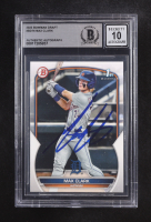 Max Clark Signed 2023 Bowman Draft #BD76 RC (BGS | Auto Grade 10) at PristineAuction.com