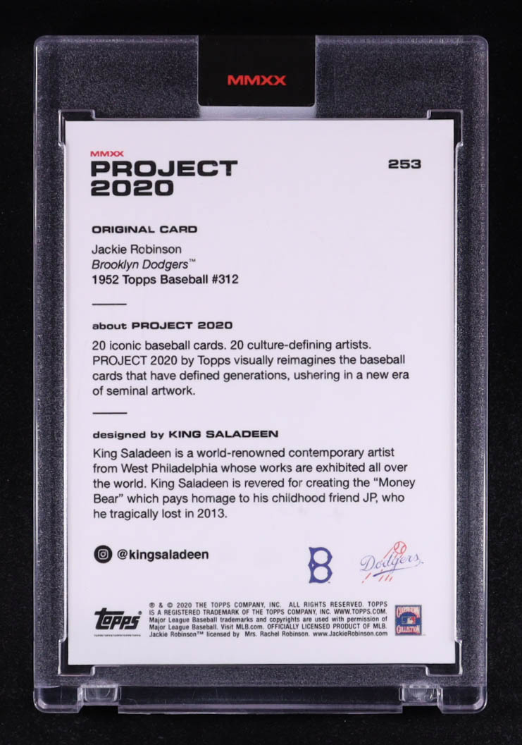 Jackie Robinson 2020 Topps Project 2020 #253 / King Saladeen at PristineAuction.com Jackie Robinson 2020 Topps Project 2020 #253 / King Saladeen at PristineAuction.com