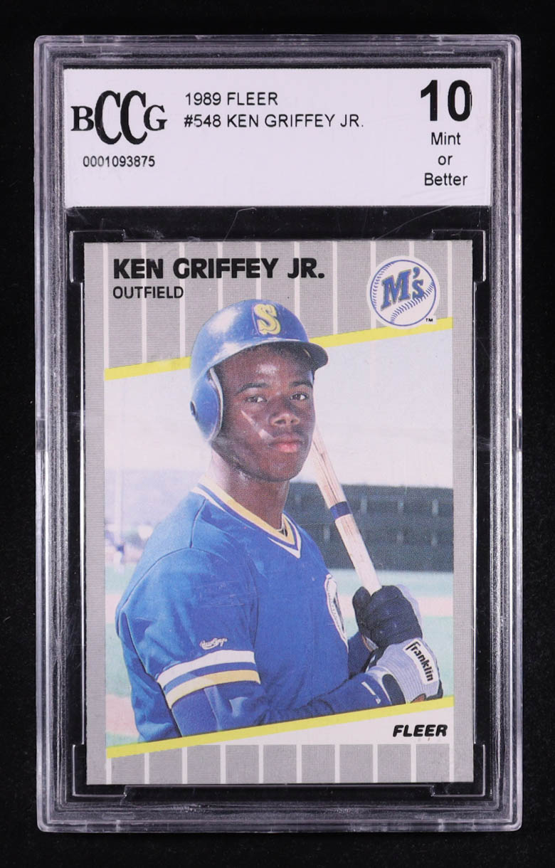 Ken Griffey Jr. 1989 Fleer #548 RC (BCCG 10) at PristineAuction.com Ken Griffey Jr. 1989 Fleer #548 RC (BCCG 10) at PristineAuction.com