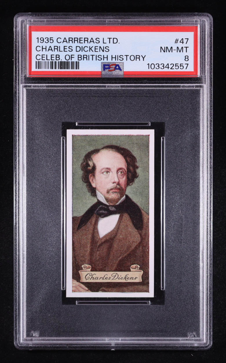 Charles Dickens 1935 Carreras Celebrities of British History #47 (PSA 8) at PristineAuction.com Charles Dickens 1935 Carreras Celebrities of British History #47 (PSA 8) at PristineAuction.com