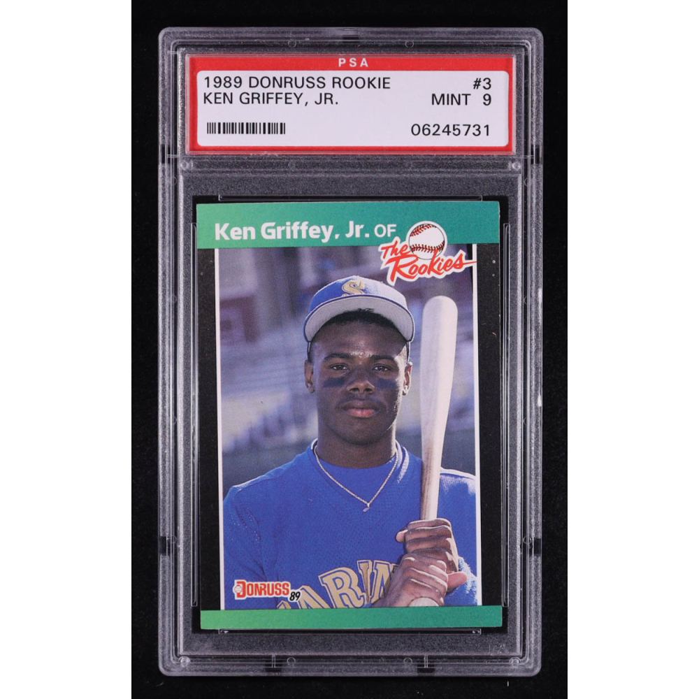 Ken Griffey Jr. 1989 Donruss Rookies #3 RC (PSA 9) at PristineAuction.com