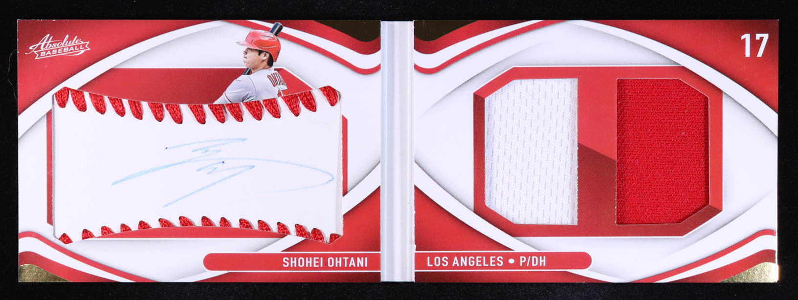 Shohei Ohtani 2022 Absolute Baseball Material Booklet Signatures Red #6 #33/50 at PristineAuction.com Shohei Ohtani 2022 Absolute Baseball Material Booklet Signatures Red #6 #33/50 at PristineAuction.com