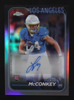Ladd McConkey 2024 Topps Chrome Rookie Autographs Refractors #RALM RC at PristineAuction.com