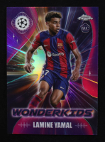 Lamine Yamal 2024-25 Topps Chrome UEFA Champions League Wonderkids #3 RC at PristineAuction.com
