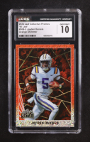 Jayden Daniels 2024 Leaf '90 Collective Promo Orange Shimmer #90B3 RC #229/299 (CGC 10) at PristineAuction.com