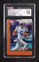 Jayden Daniels 2024 Leaf '00 Collective Promo Orange Shimmer #20B3 RC #39/299 (CGC 10) at PristineAuction.com