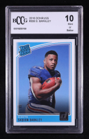 Saquon Barkley 2018 Donruss #306 RR RC (BCCG 10) at PristineAuction.com