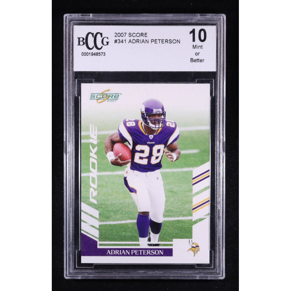 Adrian Peterson 2007 Score #341 RC (BCCG 10) at PristineAuction.com