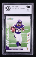Adrian Peterson 2007 Score #341 RC (BCCG 10) at PristineAuction.com