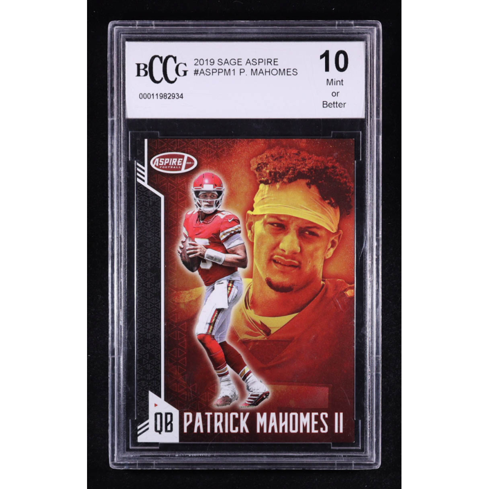 Patrick Mahomes II 2019 SAGE Aspire #ASPPM1 (BCCG 10) at PristineAuction.com
