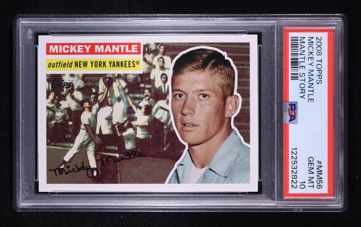 Mickey Mantle 2008 Topps Mantle Story #MM56 (PSA 10) at PristineAuction.com Mickey Mantle 2008 Topps Mantle Story #MM56 (PSA 10) at PristineAuction.com
