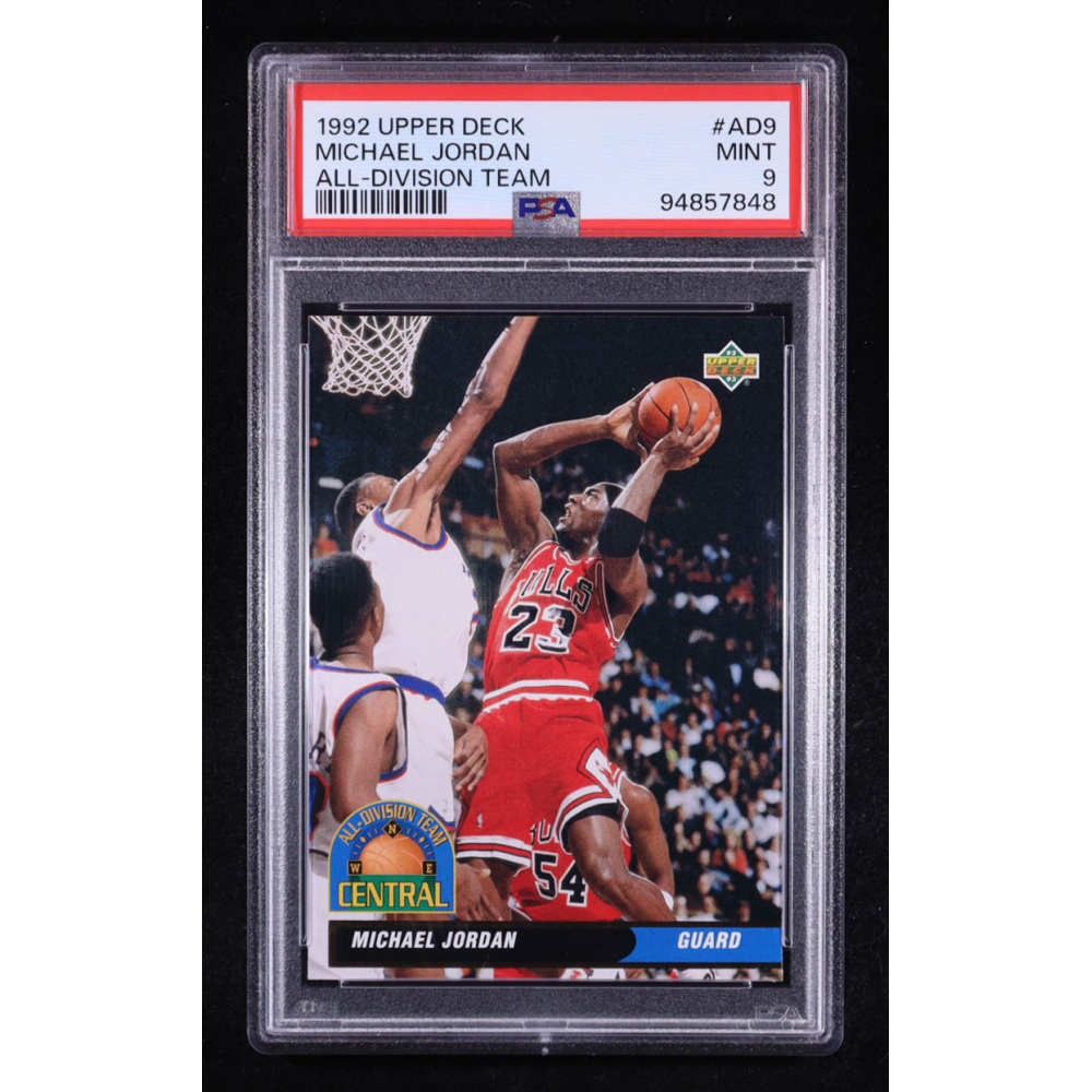Michael Jordan 1992-93 Upper Deck All-Division #AD9 (PSA 9) at PristineAuction.com