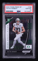 Justin Herbert 2020 Panini Prizm Draft Picks #102 RC (PSA 10) at PristineAuction.com