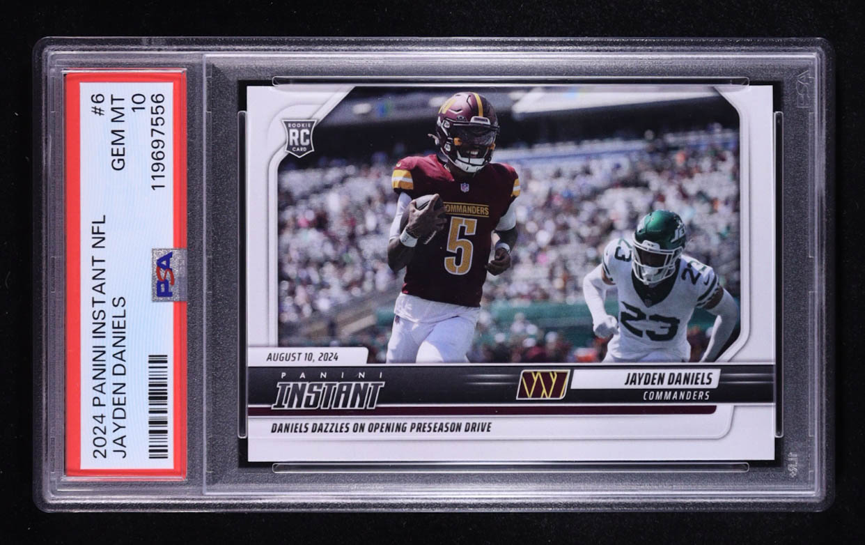 Jayden Daniels 2024 Panini Instant #6 RC (PSA 10) at PristineAuction.com Jayden Daniels 2024 Panini Instant #6 RC (PSA 10) at PristineAuction.com