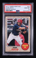 Juan Soto 2018 Topps Heritage #52 RC - Minor League (PSA 10) at PristineAuction.com