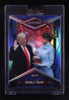 Donald Trump 2025 Wild Card Alumination Blue #SKBCSPDT7 #25/25 at PristineAuction.com