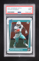 Jaylen Waddle 2021 Donruss Optic #208 RR RC (PSA 9) at PristineAuction.com