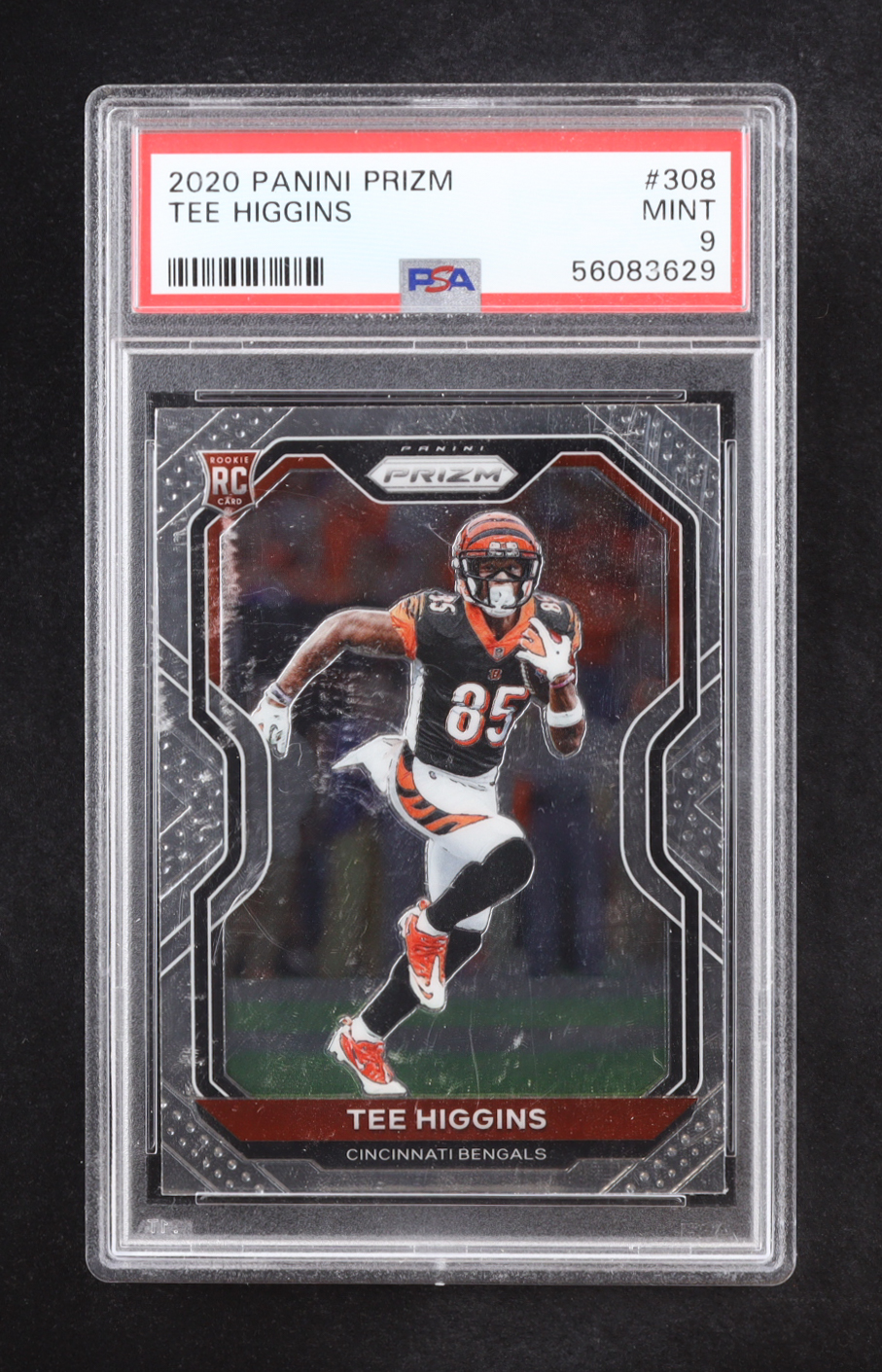 Tee Higgins 2020 Panini Prizm #308 RC (PSA 9) at PristineAuction.com Tee Higgins 2020 Panini Prizm #308 RC (PSA 9) at PristineAuction.com