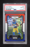 Puka Nacua 2023 Panini Prizm Red, White & Blue #357 RC (PSA 10) at PristineAuction.com